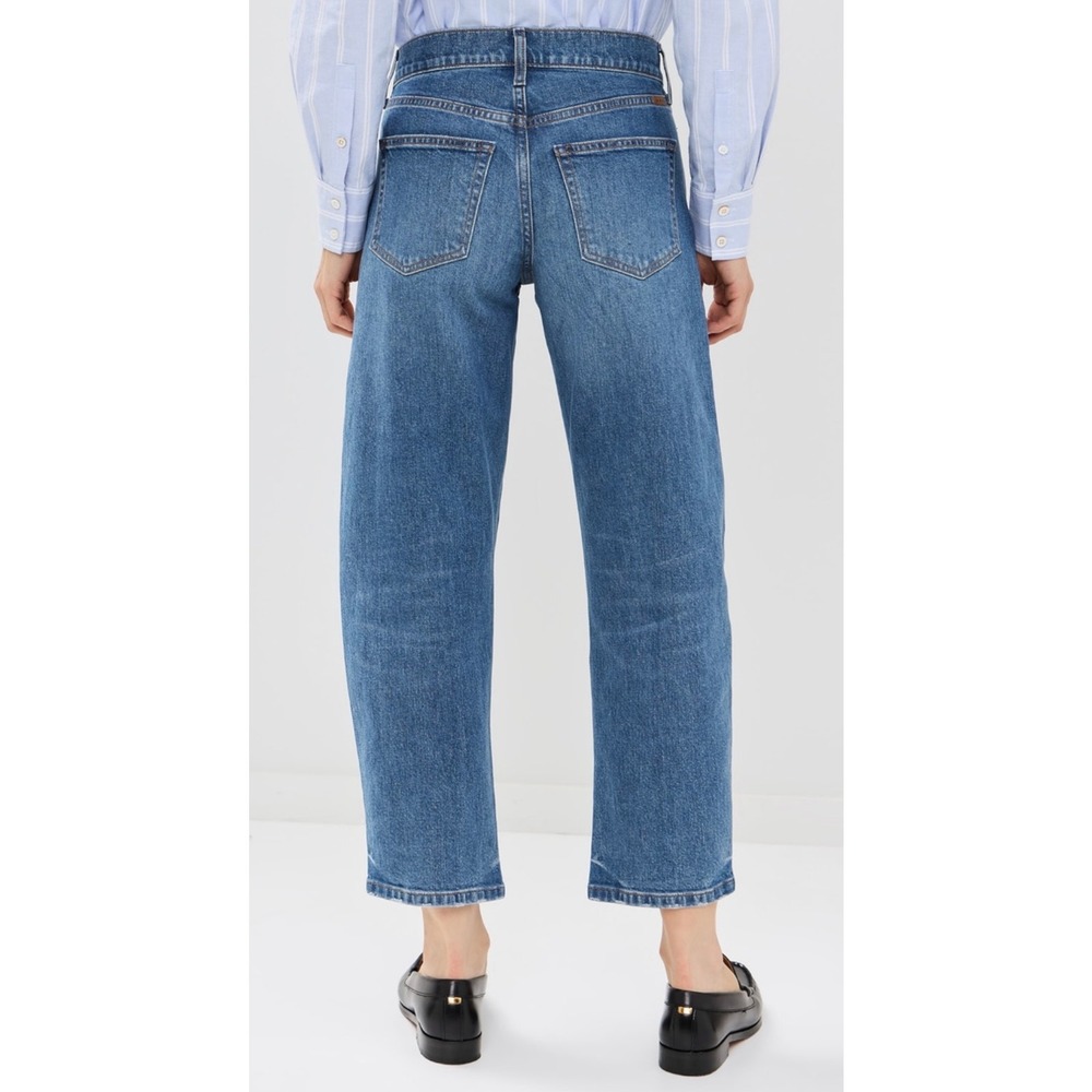 AYR The Knockout‎ Sz 31 Hot Take Blue Barrel Leg High Rise Jeans - Picture 2 of 8